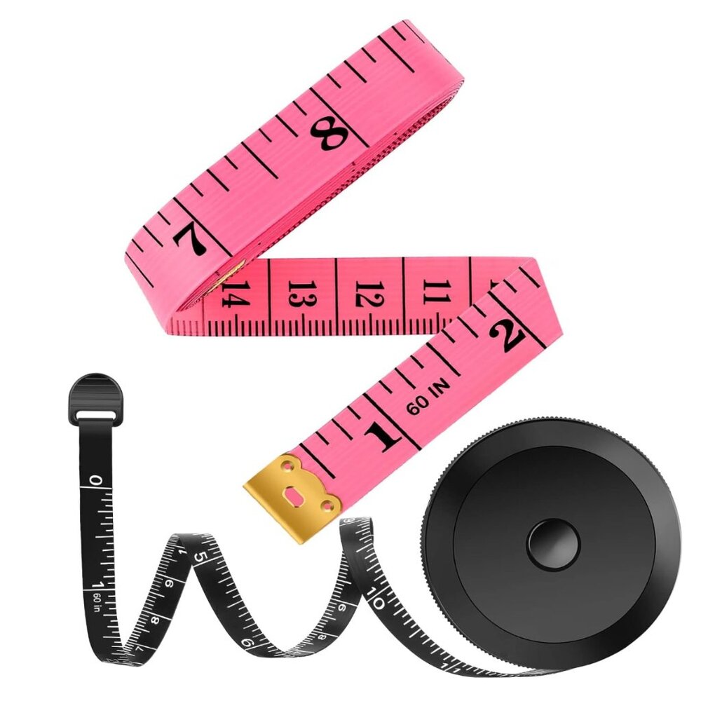 60-Inch Fabric Measuring Tape – Double-Sided, Flexible Tape for Body, Se…